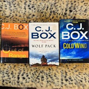 C.J. Box Book Set - Out of Range, Wolf Pack, Cold Wind